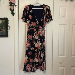 Floral Wrap Dress